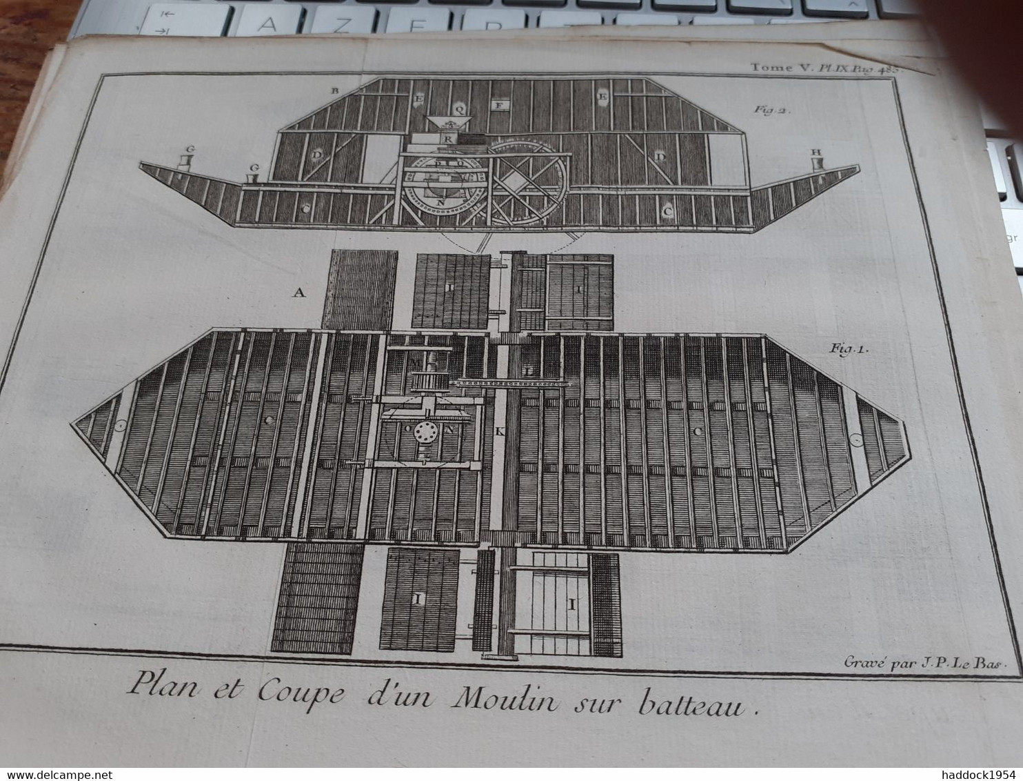 9 Gravures Techiques Sur Les Moulins J.P. LE BAS - Maschinen