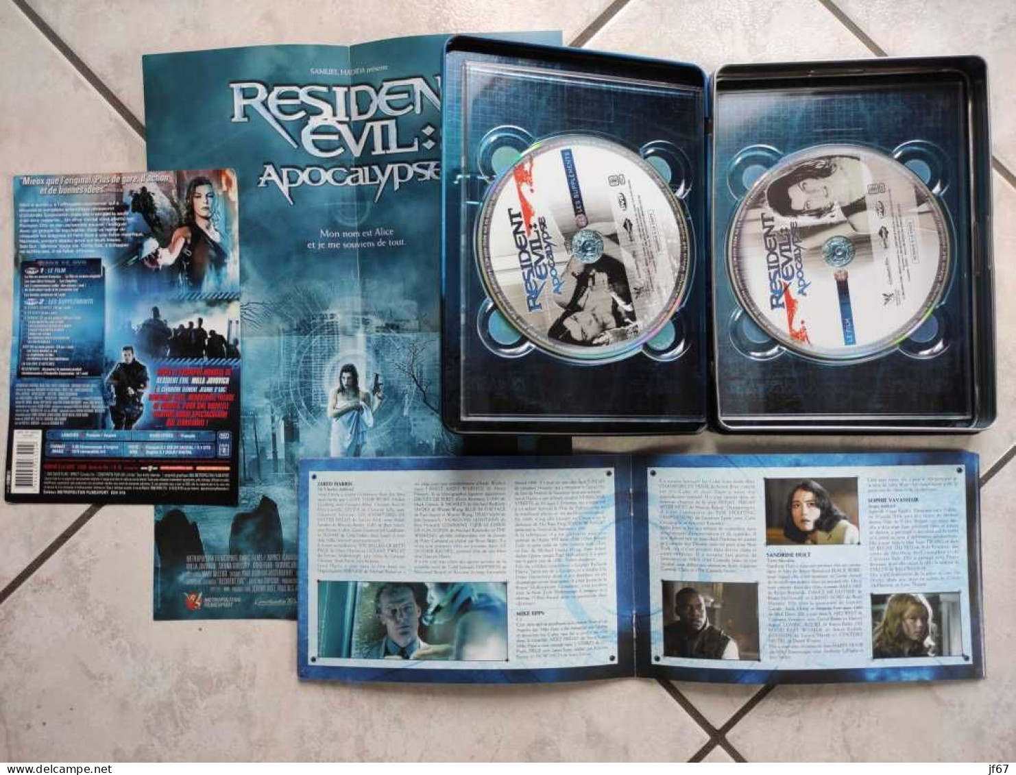 Resident Evil : Apocalypse En Métalbox 2 DVD + Livret + Affichette - Sciences-Fictions Et Fantaisie