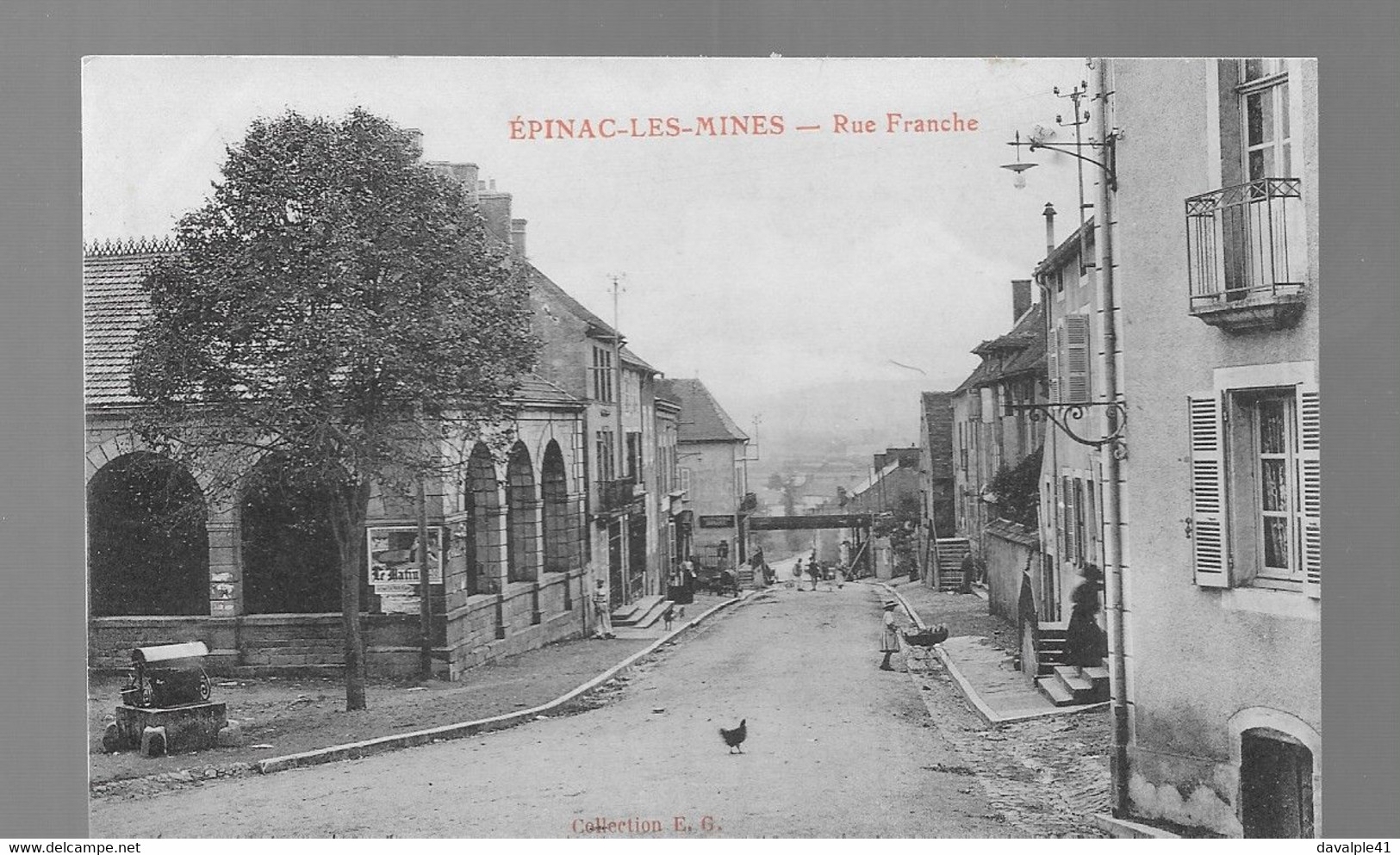 71    EPINAC LES MINES  RUE FRANCHE   BON ETAT  2 SCANS - Sonstige & Ohne Zuordnung