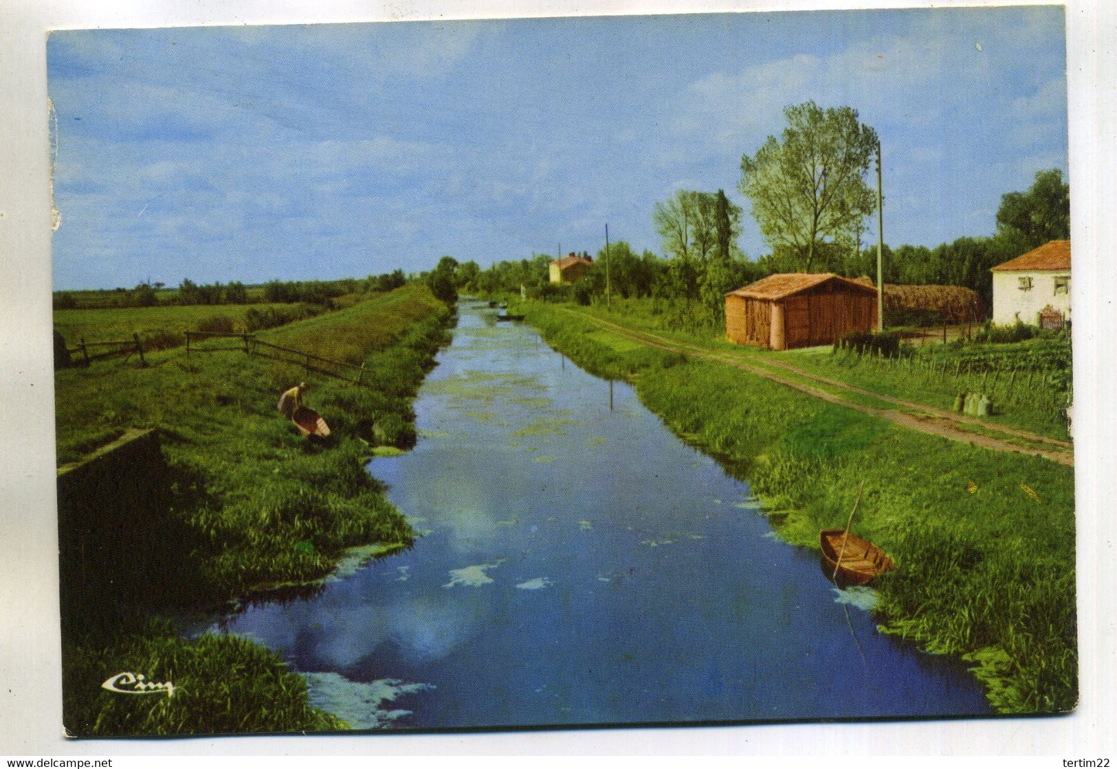 (  CHAILLE LES MARAIS )( 85 VENDEE ) LE CANAL DES CINQ ABBES - Chaille Les Marais