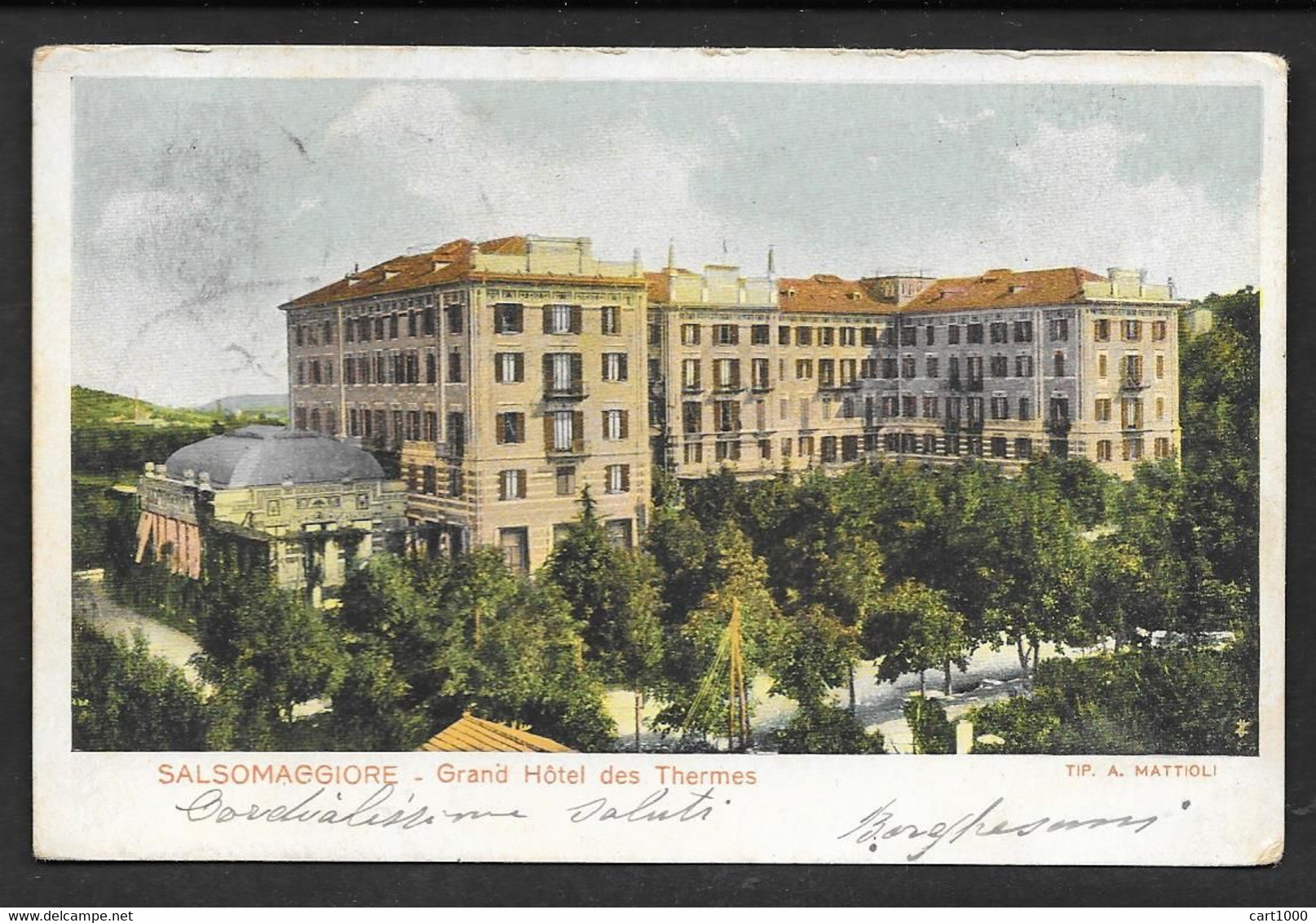 SALSOMAGGIORE GRAND HOTEL DES THERMES VG. 1905 PARMA N° B955 - Parma