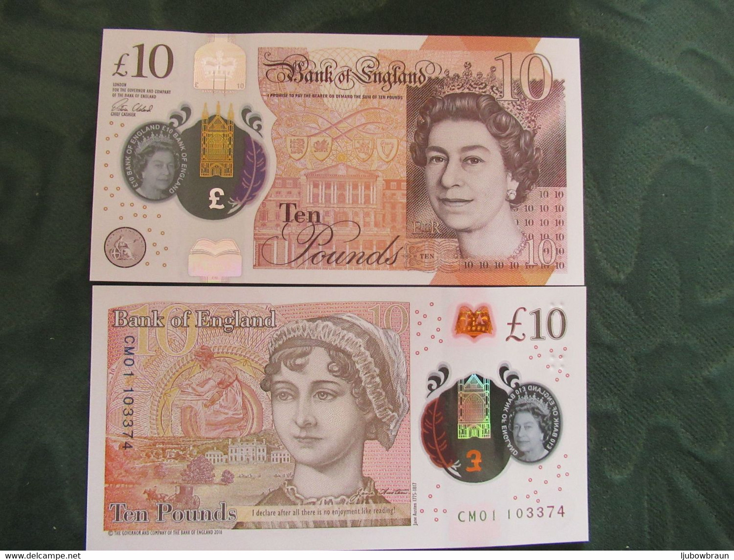 Great Britain/ England 10 Pounds, P-New(2016) Unc. - Other - Europe