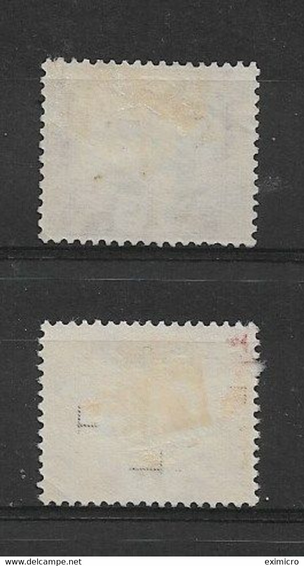 HONG KONG 1931 1c POSTAGE DUE SG D1a X 2 SHADES MOUNTED MINT - Postage Due