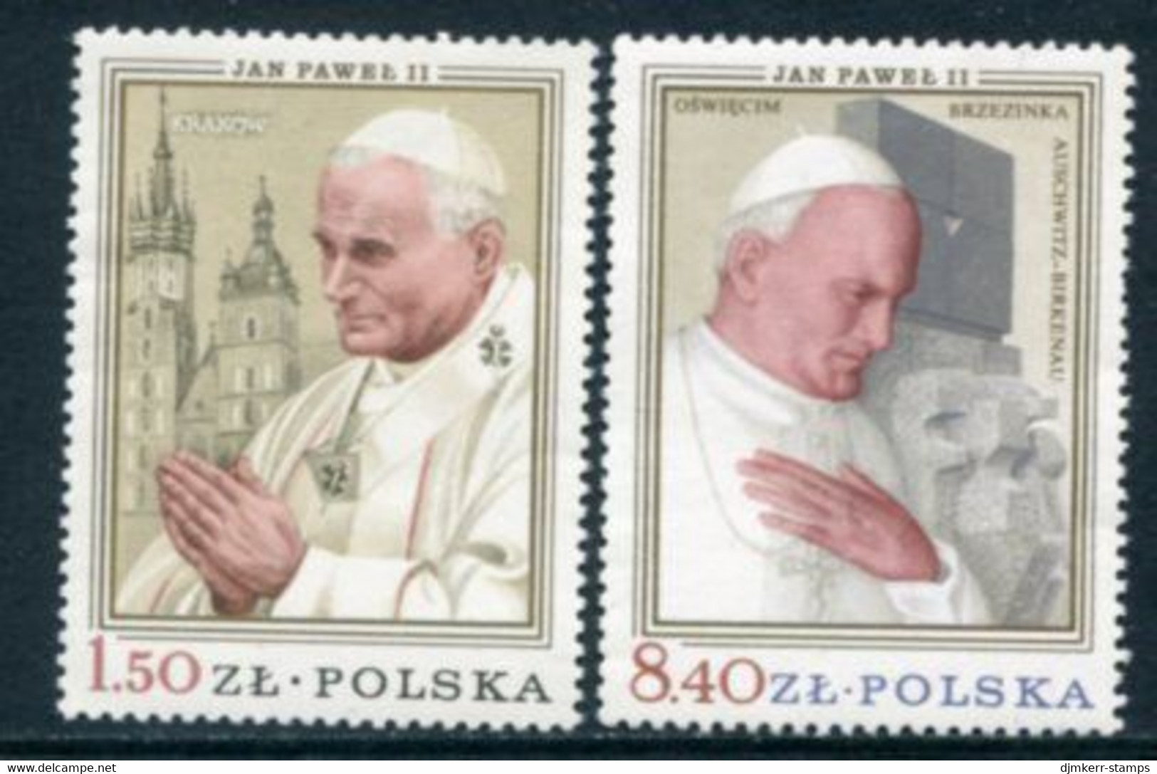 POLAND 1979 Papal Visit MNH / **.  Michel 2629-30 - Unused Stamps