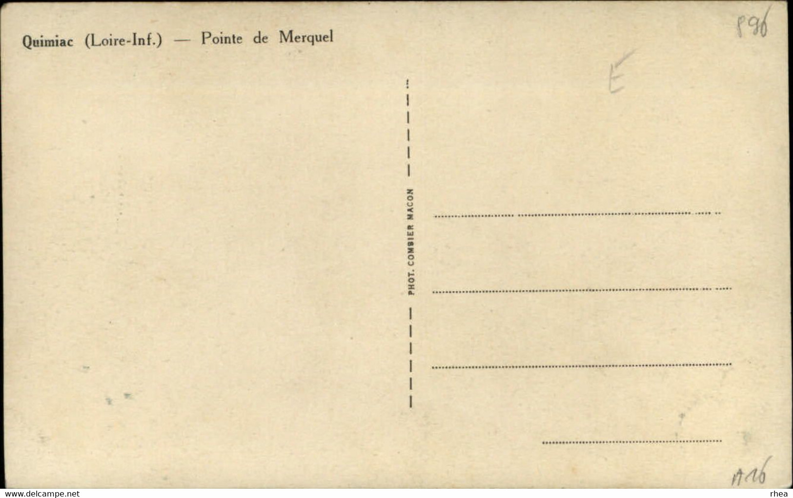44 - QUIMIAC - Pointe Du Filet - Pointe De Merquel - 2 CARTES - Mesquer Quimiac