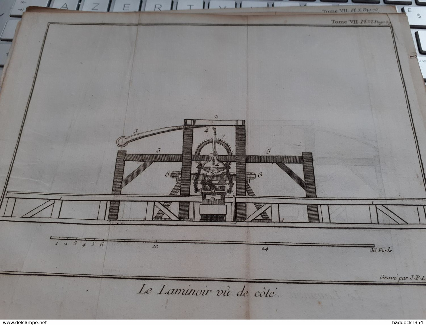 9 Gravures Techniques Sur Différents Sujets - Machines