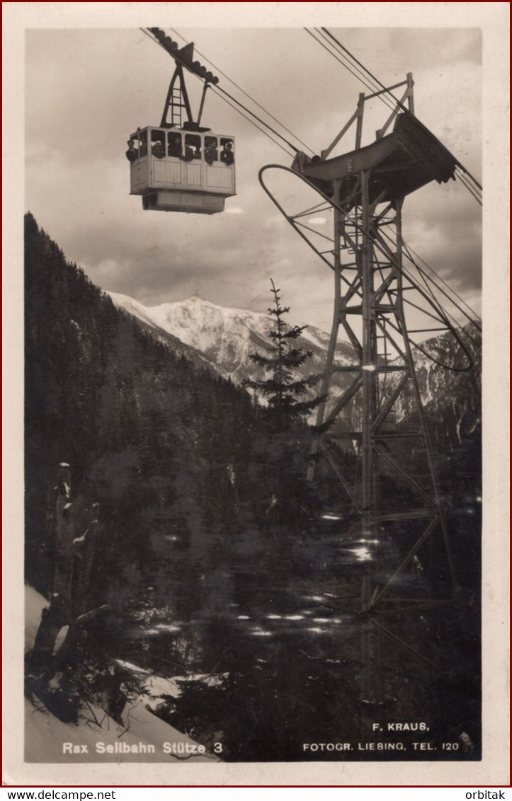 Raxseilbahn * Seilbahn, Hirschwang, Gebirge, Rax Alpen * Österreich * AK1735 - Raxgebiet