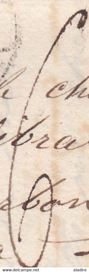 1832 - Lettre Privée De 3 Pages De Marseille (grand Cachet à Fleurons Simples) Au Chevalier De Vibral à Lyon - Taxe 6 - 1801-1848: Precursores XIX