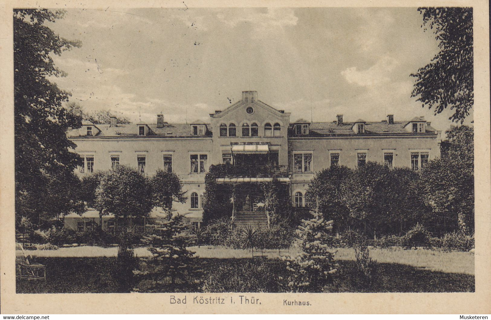 Deutsches Reich PPC Bad Köstritz I. Thüringen Kurhaus KÖSTRITZ 1921 HELSINGBORG Sweden (2 Scans) - Bad Köstritz