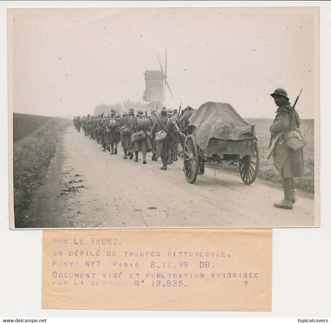 Press Photo WWII - France - Mobilisation 1939 - Guerre, Militaire