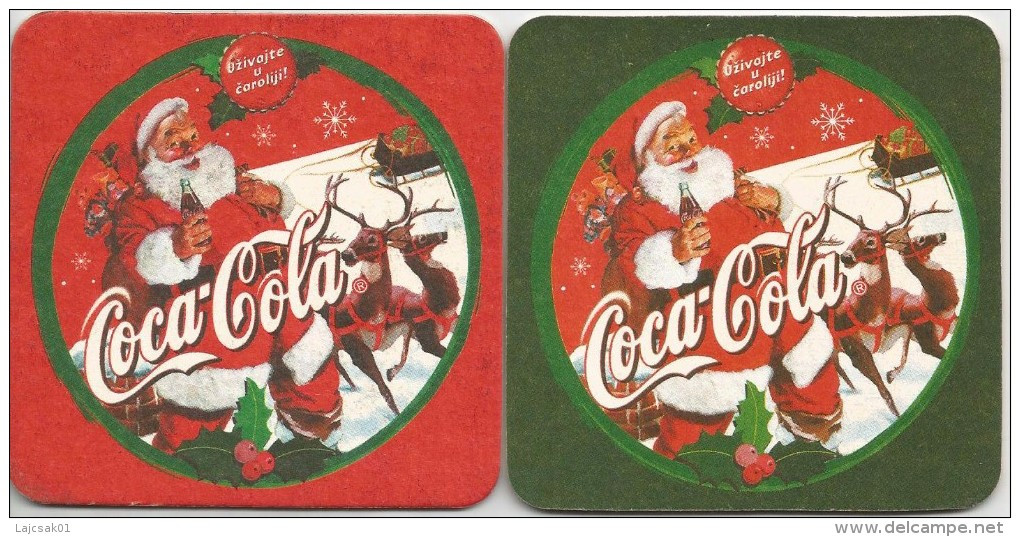 Coca Cola Coaster From Serbia - Sottobicchieri Di Birra