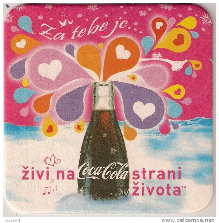 COCA COLA New Coaster From Serbia - Sottobicchieri Di Birra