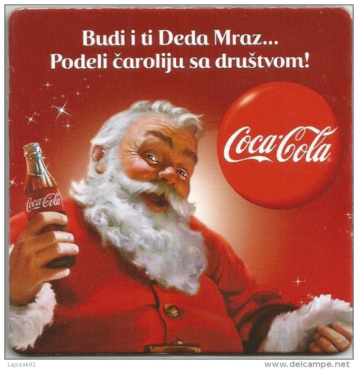 Coca Cola Coaster From Serbia - Sottobicchieri Di Birra