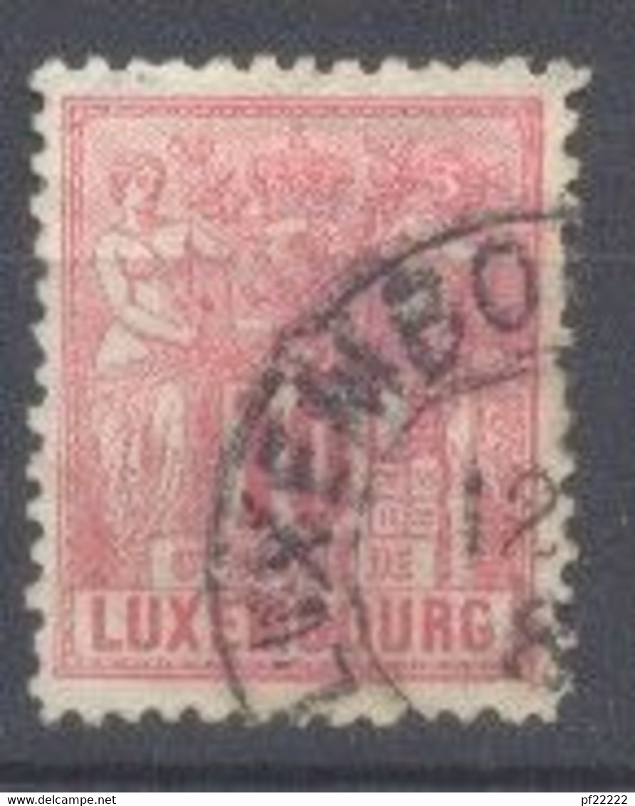 Luxemburgo,1882-91, Yvert Tellier 51, Usado - 1882 Allégorie