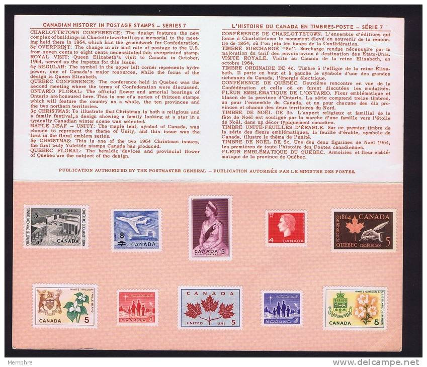 1965  Annual Souvenir Card # 7 - Pochettes Postales Annuelles