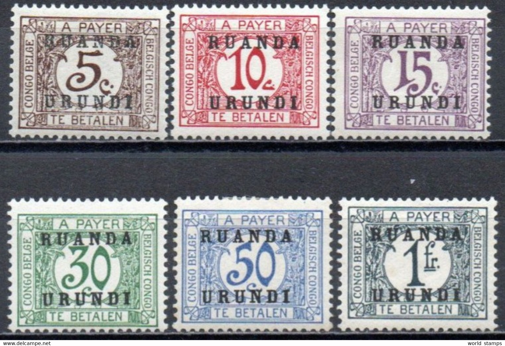 RUANDA-URUNDI 1924-7 * - Unused Stamps