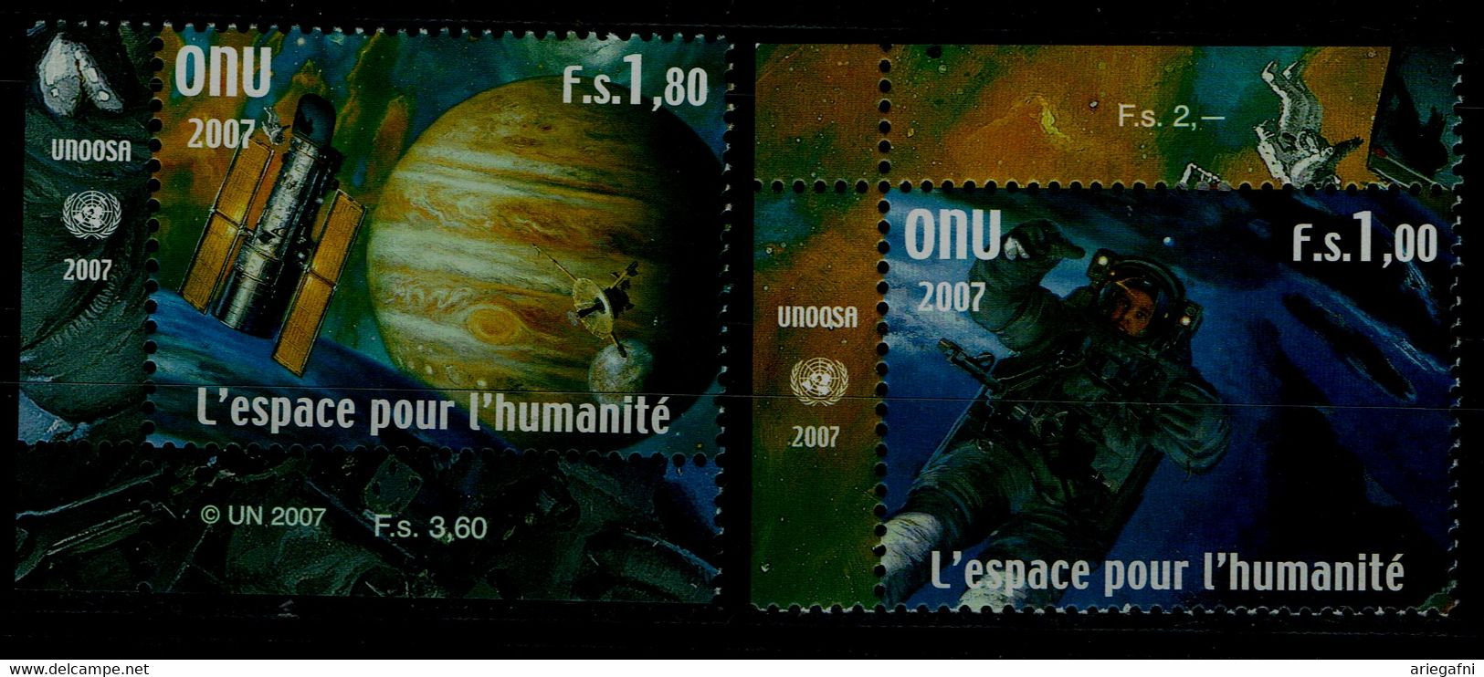 UNO 2007 SPACE MI No 584-5 MNH VF!! - Verenigde Staten