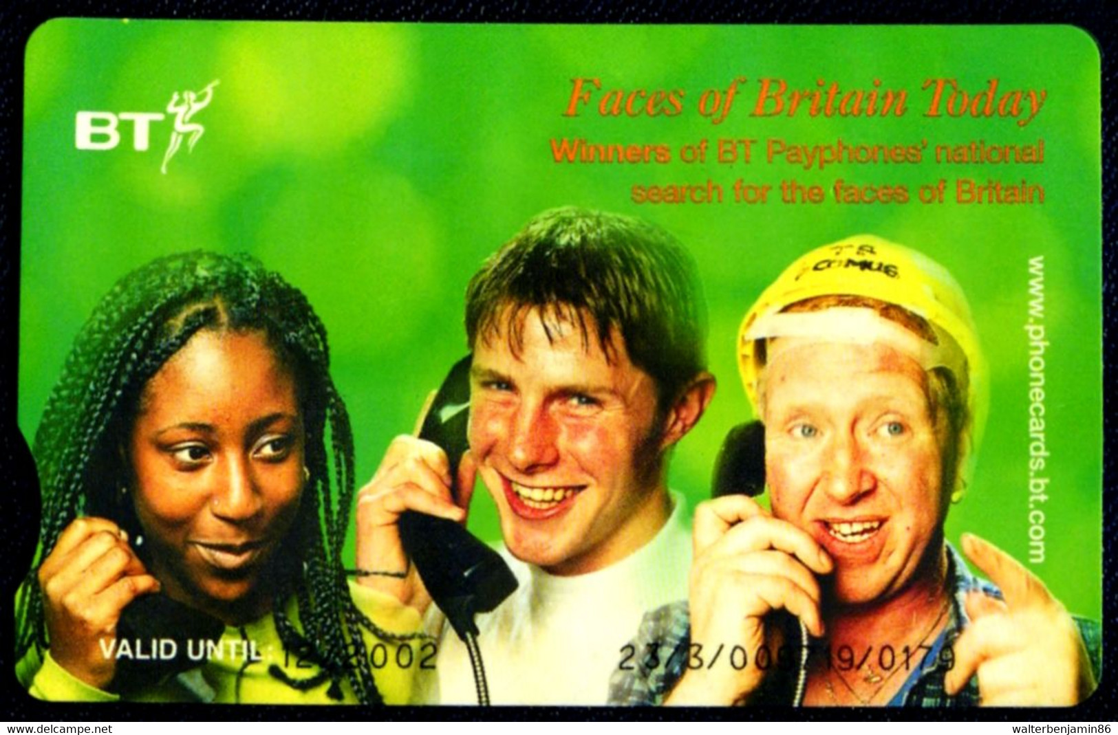 SCHEDA TELEFONICA PHONECARD U.K. FACES OF BRITAIN TODAY - BT Promotional