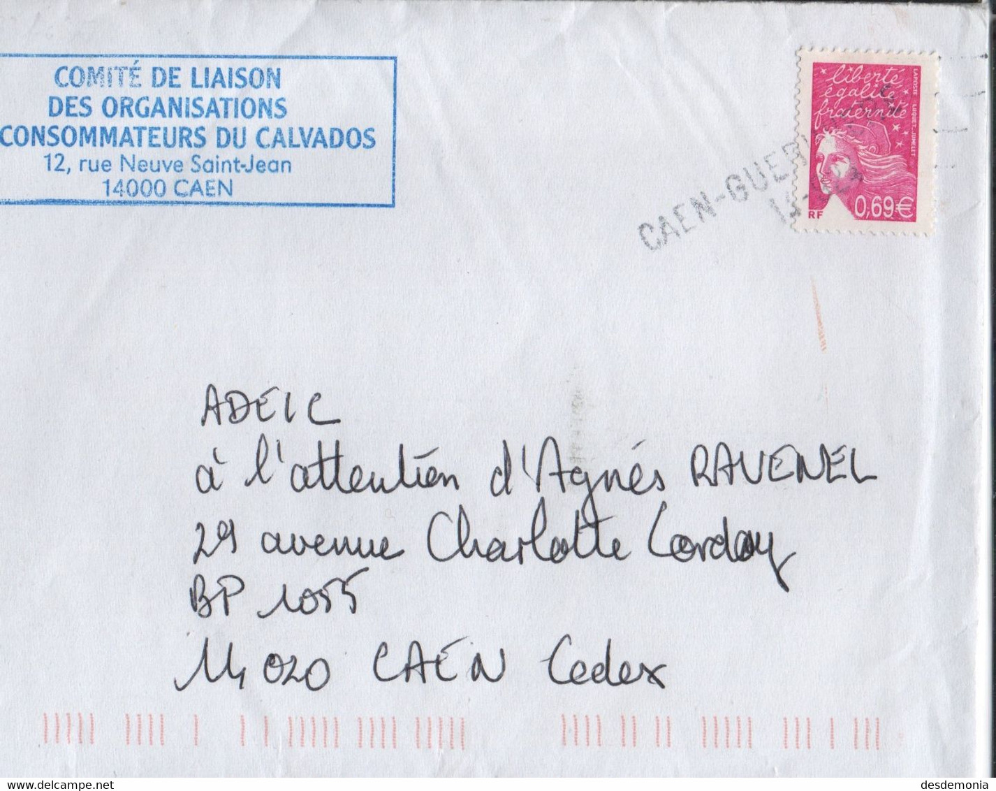 France Maury 3433f (Yvert 3454) O Marianne De Luquet 0.69€ Sans Phospho Issu Du BF - Lettres & Documents