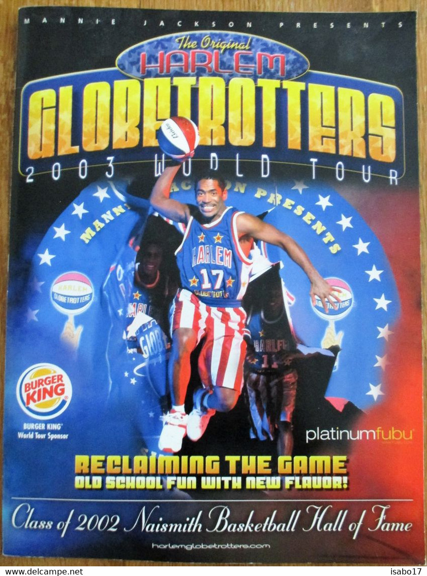 HARLEM GLOBETROTTERS Album 2003 Luxemburg Mit Autogramm Und Eintrittskarten - Abbigliamento, Souvenirs & Varie