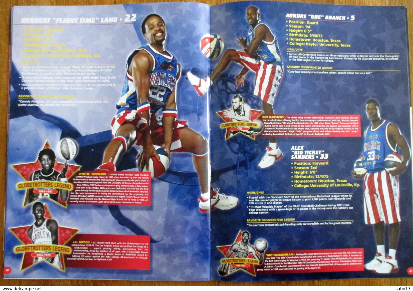 HARLEM GLOBETROTTERS Album 2003 Luxemburg Mit Autogramm Und Eintrittskarten - Habillement, Souvenirs & Autres