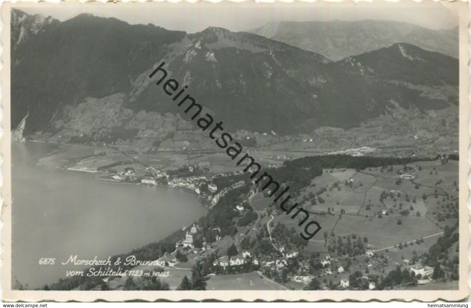 Brunnen - Morschach - Foto-AK - Verlag Perrochet Lausanne Gel. 1949 - Morschach