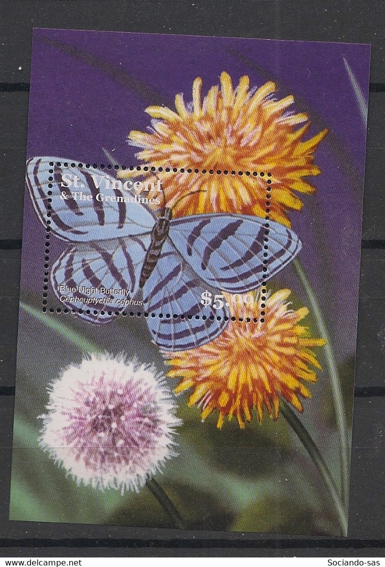 St Vincent - 2001 - Bloc Feuillet BF N°Mi. 574 - Papillon / Butterfly - Neuf Luxe ** / MNH / Postfrisch - Vlinders