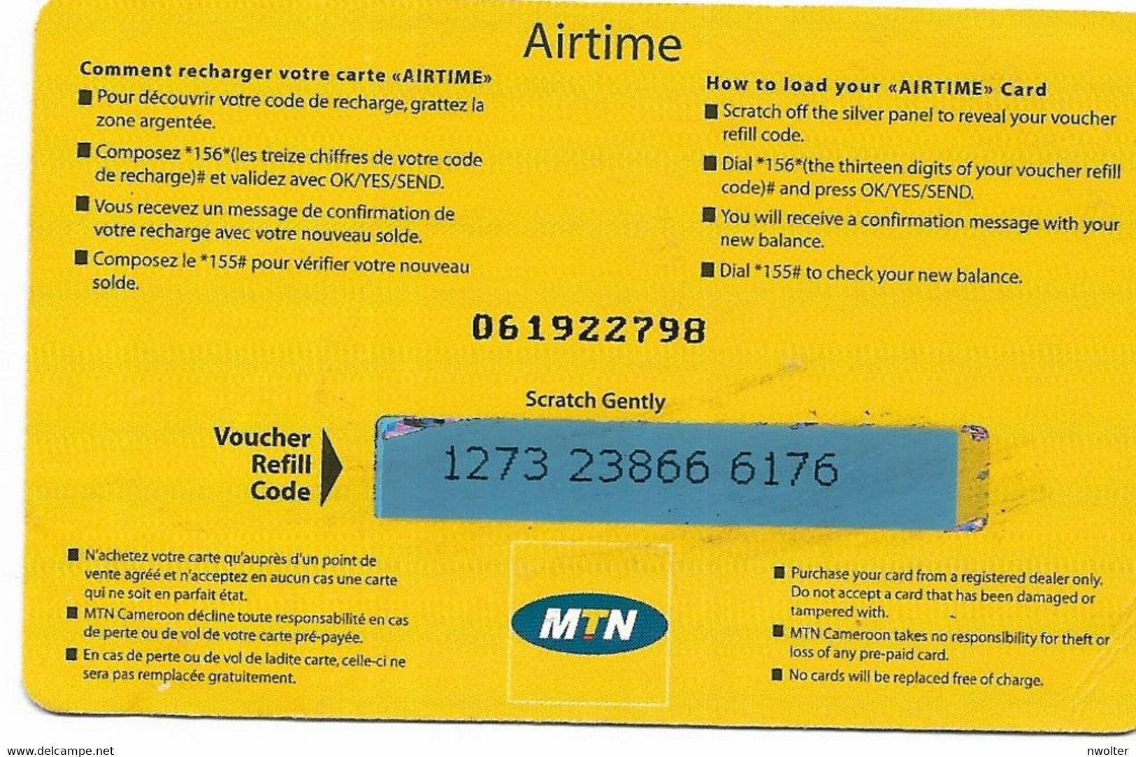 @+ Cameroun - Y'ello 5000 - Ref: CM-MTN-REF-0012 - Cameroun