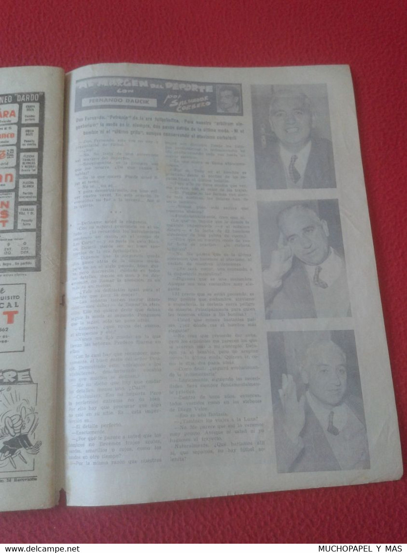 ANTIGUA REVISTA DE DEPORTES DICEN Nº 330 7 DE MARZO 1959 FÚTBOL Y OTROS, ESPAÑOL DE BARCELONA..ETC OLD MAGAZINE..SPORTS