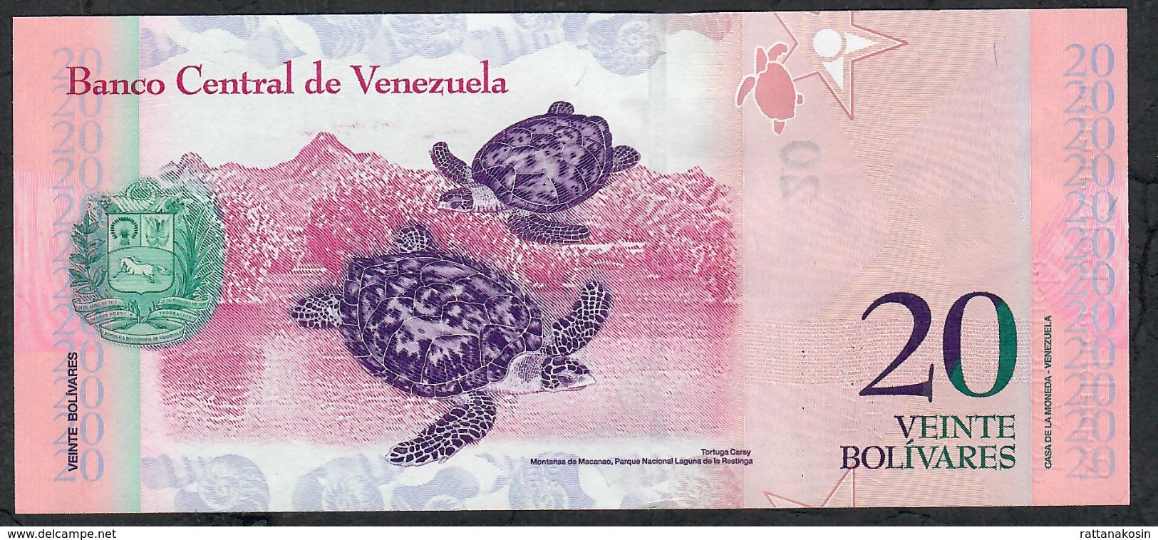 VENEZUELA P91e 20 BOLIVARES 3.2.2011   # R         UNC.- - Venezuela