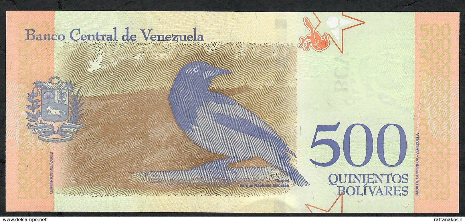 VENEZUELA P108b 500 BOLIVARES    18.5.2018      #E  UNC.- - Venezuela