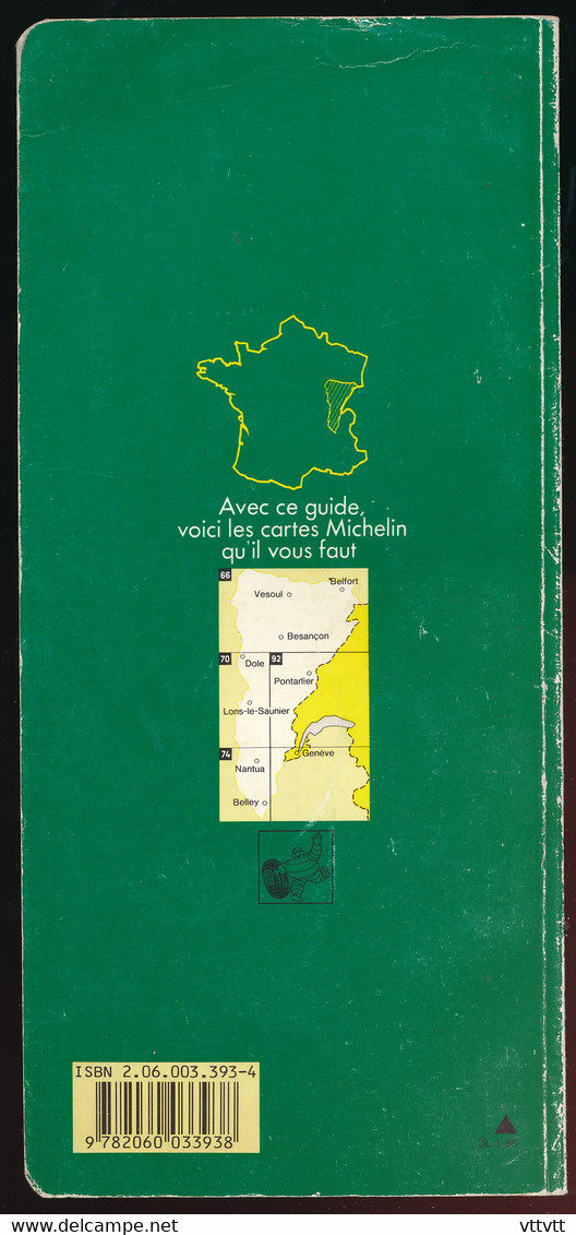 Guide Vert Du Pneu Michelin (1985) Jura, Franche-Comté, 142 Pages - Michelin (guides)