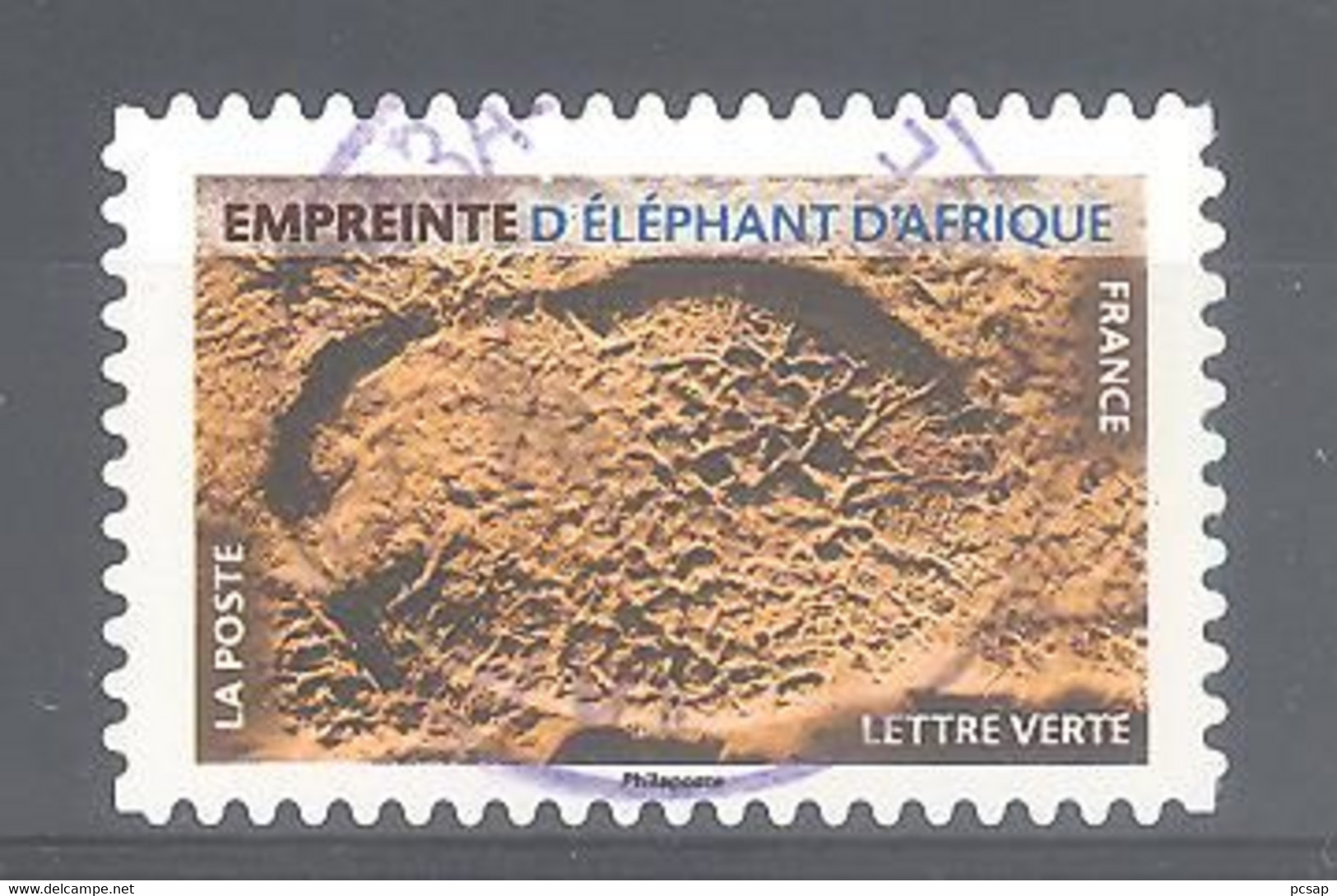 France Autoadhésif Oblitéré N°1964 (Empreinte D'éléphant D'Afrique) (cachet Rond) - Oblitérés