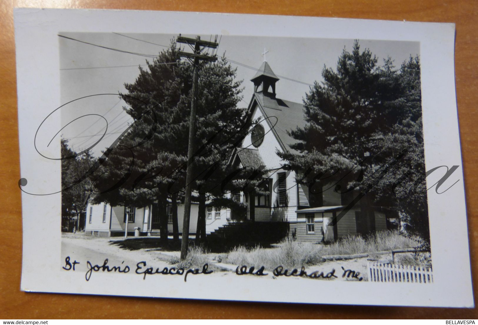 Old Orchard. York Country Portland South MAINE Saint John's Episcopal  Real Picture Post Card RPPC - Portland