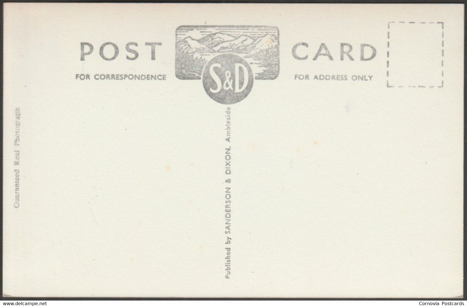 Ambleside From Lowfold, Westmorland, C.1950 - Sanderson & Dixon RP Postcard - Ambleside