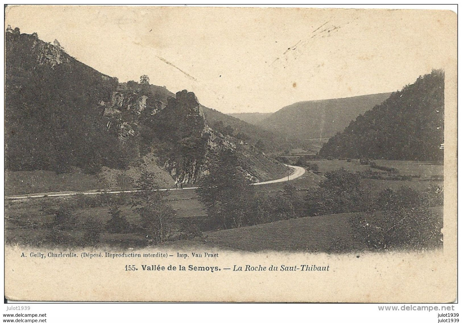 6 Cartes Vallée De La SEMOY ..--  Cartes BOGNY , BREAUX , LAIFOUR , HAUTES - RIVIERES . Voir Scans Recto , Verso . - Sedan