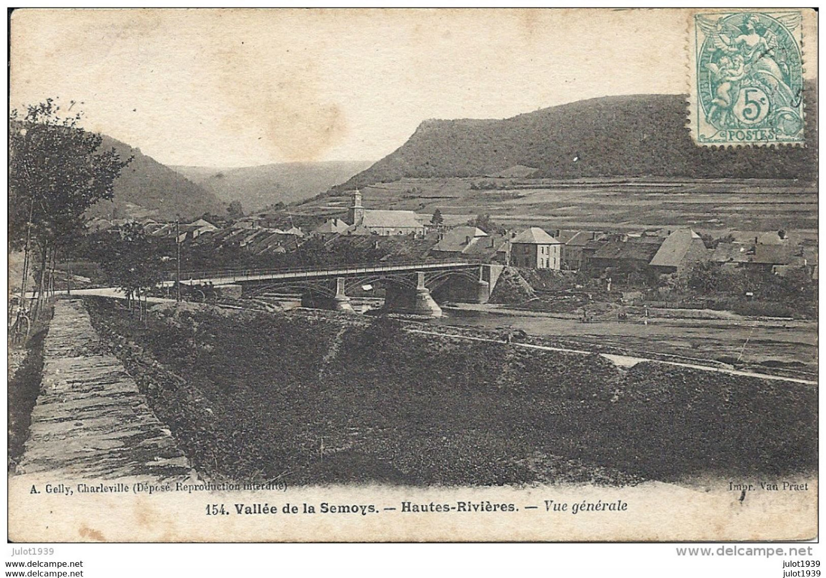 6 Cartes Vallée De La SEMOY ..--  Cartes BOGNY , BREAUX , LAIFOUR , HAUTES - RIVIERES . Voir Scans Recto , Verso . - Sedan