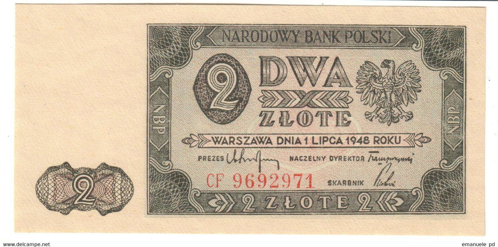 POLAND	2	ZLOTE	01/07/48		UNC	CF Series		.CV. - Poland