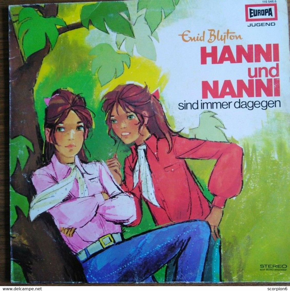 LP - Enid Blyton - No.1 - Hanni Und Nanni Sind Immer Dagegen - Europa 115 546.6 - Kinderlieder