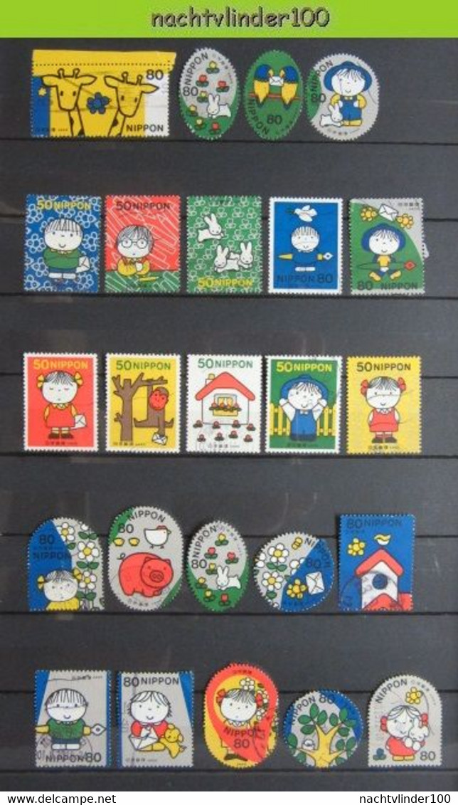 NapB18 * SMALL ASSORTMENT * DICK BRUNA POPPETJES AAP VARKEN KONIJN HOND DOG RABBIT GIRAFFE BIRDS JAPAN NIPPON Gebr/used - Märchen, Sagen & Legenden