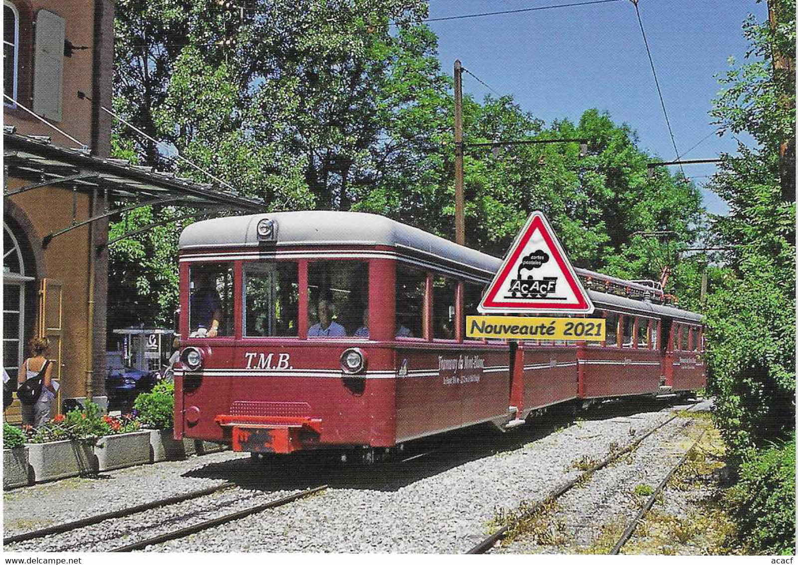 719 - Tramway Du Mont-Blanc, En Gare De Saint-Gervais-les Bains (74) - - Gares - Avec Trains