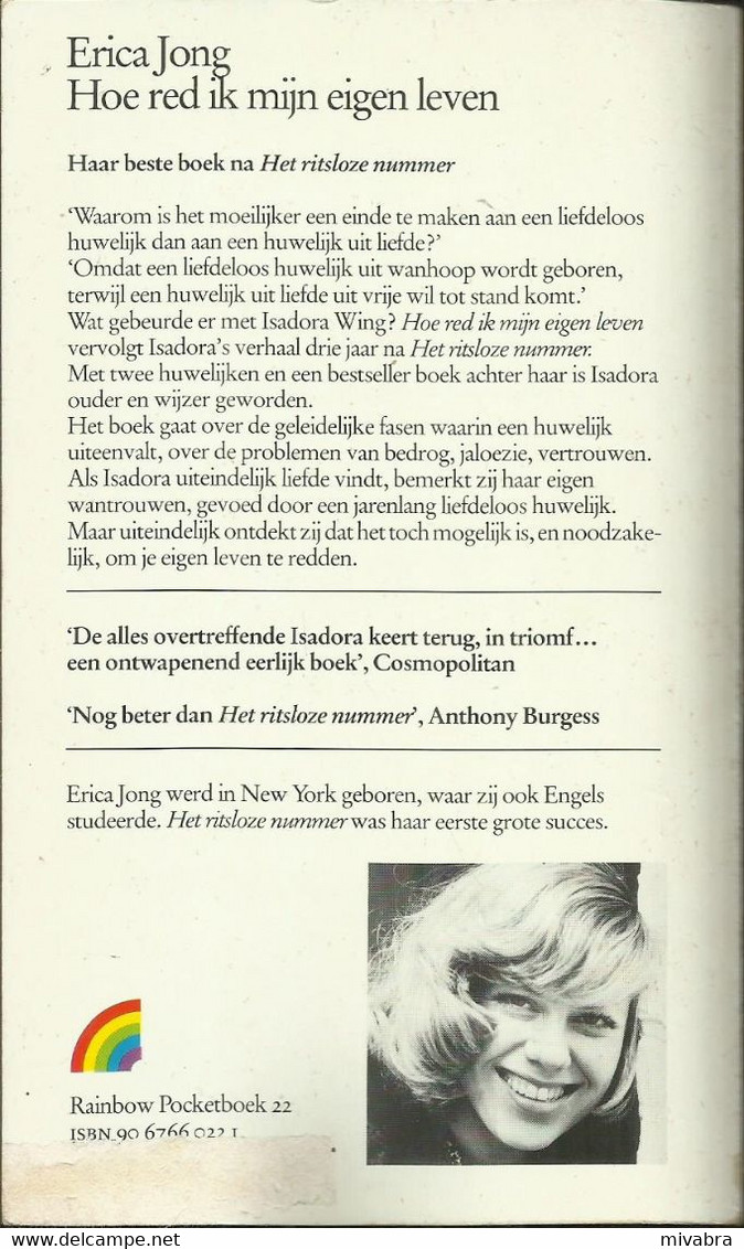 HOE RED IK MIJN EIGEN LEVEN - ERICA JONG - RAINBOW POCKET NR. 22 (roman) - Other & Unclassified