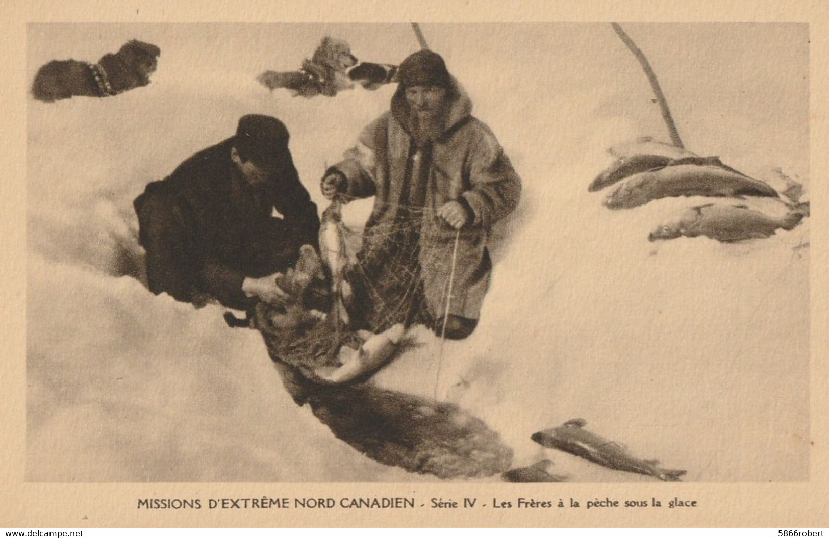 CARTE POSTALE ORIGINALE ANCIENNE : LES MISSIONS DES FRERES OBLATS DE MARIE IMMACULEE DANS L'EXTREME NORD CANADIEN - Other & Unclassified