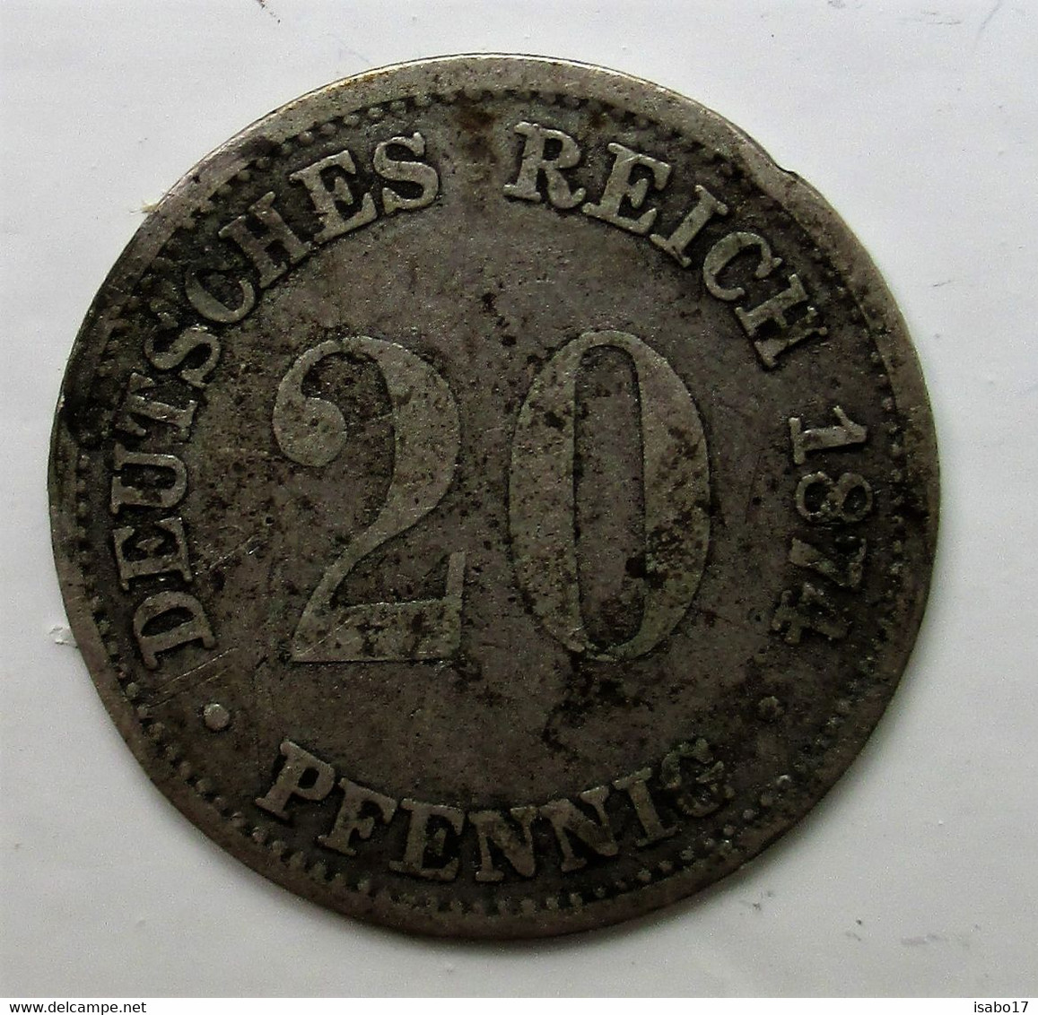 Deutsches Kaiserreich 20 Pfennig 1876 B - 20 Pfennig