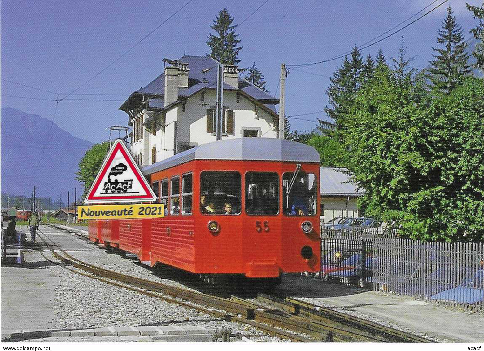 711 - Automotrice Et Remorque Du Montenvers, à Chamonix (74) - - Stazioni Con Treni