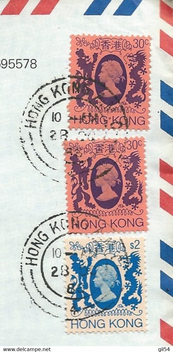 Hong Kong , Lettre Lsc , Affranchie à 1,70 Dollar  YVERT N°384 X 2 + 393  Pour La RFA  En   1983, AU7209 - Brieven En Documenten