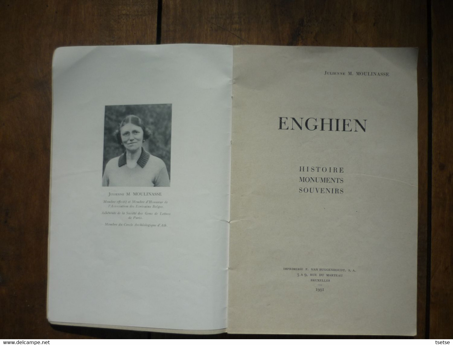 Enghien - Livre Historique écrit Par Julienne M. Moulinasse  ... Histoire-Monuments -Souvenirs -1931 - Edingen