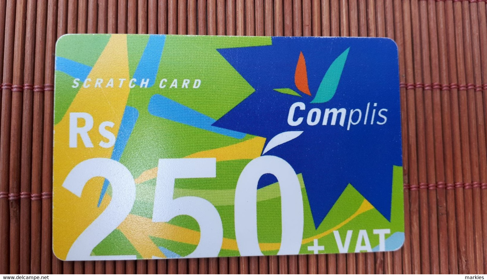 Mauritius Prepaidcard  250 RS Used Rare - Mauricio