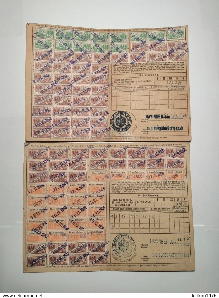 Carte De Quittance Avec Timbres Fiscaux 1875-1919 10pcs - Otros & Sin Clasificación