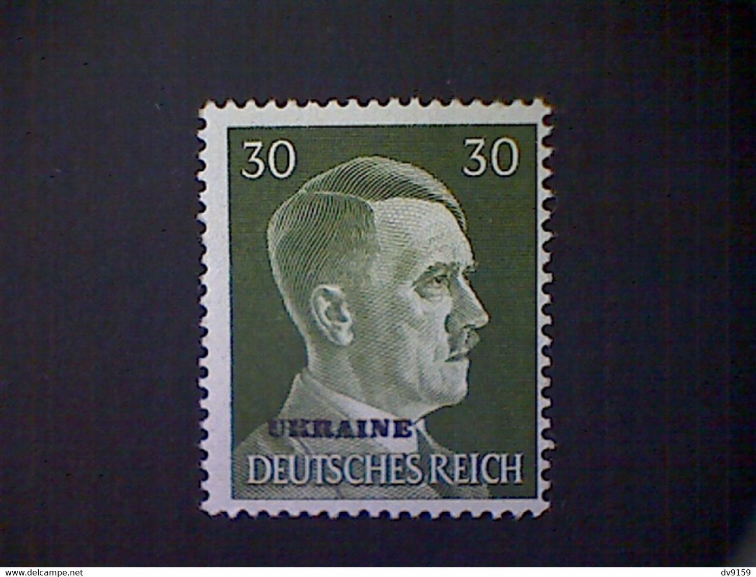 Russia, Scott #N56, Mint (*), 1941, Hitler Overprint Ukraine, 30pf, Olive Green - 1941-43 Occupation: Germany